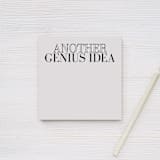 "Another Genius Idea Sticky Notepad Bone/Black - 4x4"" - Sticky Notes in multicolorassorted-colors by X Femme d Affaires