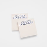"Another Genius Idea Sticky Notepad Vintage Cream/Blue - 4x4"" - Sticky Notes in beige by X Femme d Affaires