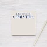 "Another Genius Idea Sticky Notepad Vintage Cream/Blue - 4x4"" - Sticky Notes in beige by X Femme d Affaires