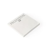 "Productive AF Sticky Notepad - Bone/Black - 4x4"" - Sticky Notes in multicolorassorted-colors by X Femme d Affaires