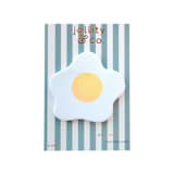 "Yolks on You Egg Sticky Notes - Pack of 1" - Sticky Notes in white by Jollity and Co