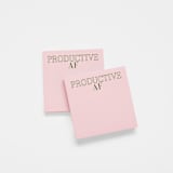 "Productive AF Sticky Notepad Peach/Green - 4x4"" - Sticky Notes in multicolorassorted-colors by X Femme d Affaires