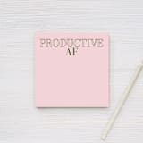"Productive AF Sticky Notepad Peach/Green - 4x4"" - Sticky Notes in multicolorassorted-colors by X Femme d Affaires
