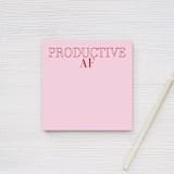 "Productive AF Sticky Notepad Pink/Red - 4x4"" - Sticky Notes in multicolorassorted-colors by X Femme d Affaires