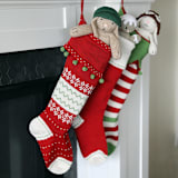 "Nordic Stocking" - Stockings in red by Melange Collection