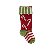 "Candy Cane Stocking" - Stockings in red by Melange Collection