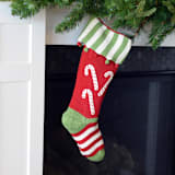 "Candy Cane Stocking" - Stockings in red by Melange Collection