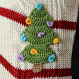 "Noel Tree Stocking" - Stockings in multicolor by Melange Collection