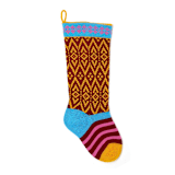 "Colorful Stocking, Red" - Stockings in yellow by Melange Collection