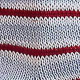 "Mini Grey Candy Striped Stocking" - Stockings in gray by Melange Collection
