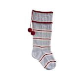 "Grey Thin Striped Stocking" - Stockings in gray by Melange Collection