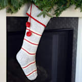 "Grey Thin Striped Stocking" - Stockings in gray by Melange Collection