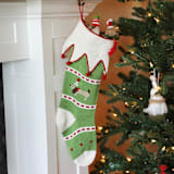 "Dog Stocking" - Stockings in multicolor by Melange Collection