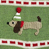 "Dog Stocking" - Stockings in multicolor by Melange Collection