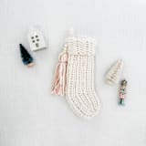 "Custom Heirloom Stocking" - Stockings in beige by Two Little Knots