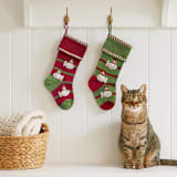 "Fish Stocking For Cat - Green" - Stockings in green by Melange Collection