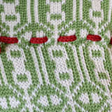 "Green Patterned Stocking" - Stockings in green by Melange Collection