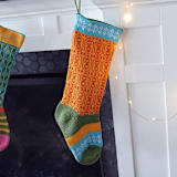 "Colorful Stocking, Yellow" - Stockings in green by Melange Collection
