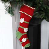 "Paw Print Stocking - Red" - Stockings in red by Melange Collection