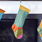 "Colorful Stocking, Green" - Stockings in green by Melange Collection