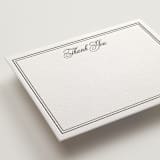 "Scripted Gratitude (set of 10)" - Stationery Set in Noir by Melinda Denison