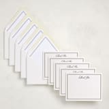 "Scripted Gratitude (set of 10)" - Stationery Set in Noir by Melinda Denison