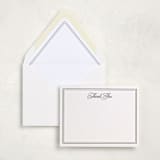 "Scripted Gratitude (set of 10)" - Stationery Set in Noir by Melinda Denison