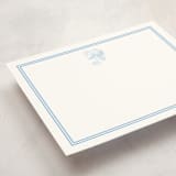 "Hydrangea Hello (set of 10)" - Stationery Set in Sky by Megan Davis