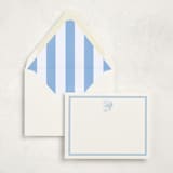 "Hydrangea Hello (set of 10)" - Stationery Set in Sky by Megan Davis