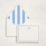 "Hydrangea Hello (set of 10)" - Stationery Set in Sky by Megan Davis