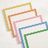 "Color Wave" - Stationery Set in Multi by Pixel and Hank