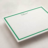 "Poplin (set of 10)" - Stationery Set in Kelly by Megan Davis