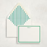 "Poplin (set of 10)" - Stationery Set in Kelly by Megan Davis