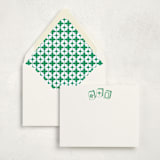 "Mahjong (set of 10)" - Stationery Set in Kelly by Jennifer Lew
