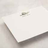 "Snail Mail (set of 10)" - Stationery Set in Olive by Pati Cascino