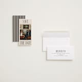 "Elongated" - Save the Dates in Ink by Ekko Studio - Assembled