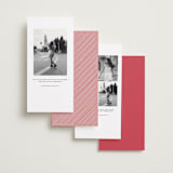 "Poem" - Save the Dates in Strawberry by Olivia Kanaley Inman - Back of Card Options