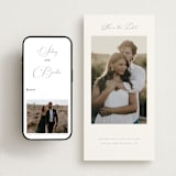"Modern Air" - Save the Dates in Dusty Blue by Stacey Meacham - FREE Wedding Website