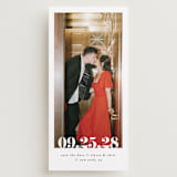 "Malibu Dreams" - Save the Dates in Linen by Ashley Cuccio - Front