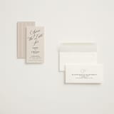 "Mirin" - Save the Dates in Linen by Kate Ahn - Assembled