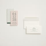 "Hepburn" - Save the Dates in Rose by Megan Davis - Assembled