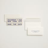 "Be There or Be Square - Save The Date" - Save the Dates in Cream by Cleghorn Creative - Assembled