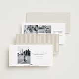 "Parker" - Save the Dates in Dove by Olivia Kanaley Inman - Back of Card Options