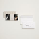 "Parker" - Save the Dates in Dove by Olivia Kanaley Inman - Assembled