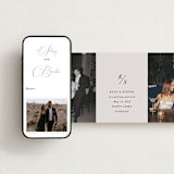 "Parker" - Save the Dates in Dove by Olivia Kanaley Inman - FREE Wedding Website
