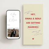 "Love Note" - Save the Dates in Latte by Helena Vitto - FREE Wedding Website
