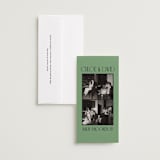 "Quad" - Save the Dates in Jade by Morgan Kendall - Save the Date with Envelope