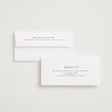 "classic timeless" - Save the Dates in Snow by Maja Cunningham - FREE Recipient Addressing