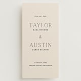 "In Love" - Save the Dates in Linen by Vanessa Doyle - Front