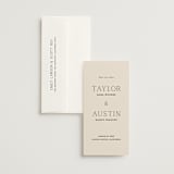 "In Love" - Save the Dates in Linen by Vanessa Doyle - Save the Date with Envelope